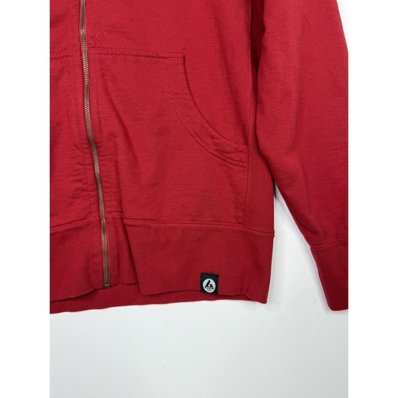 American Giant Hoodie Mens L Red Classic Full Zip Made In USA Heavyweight - Picture 3 of 6